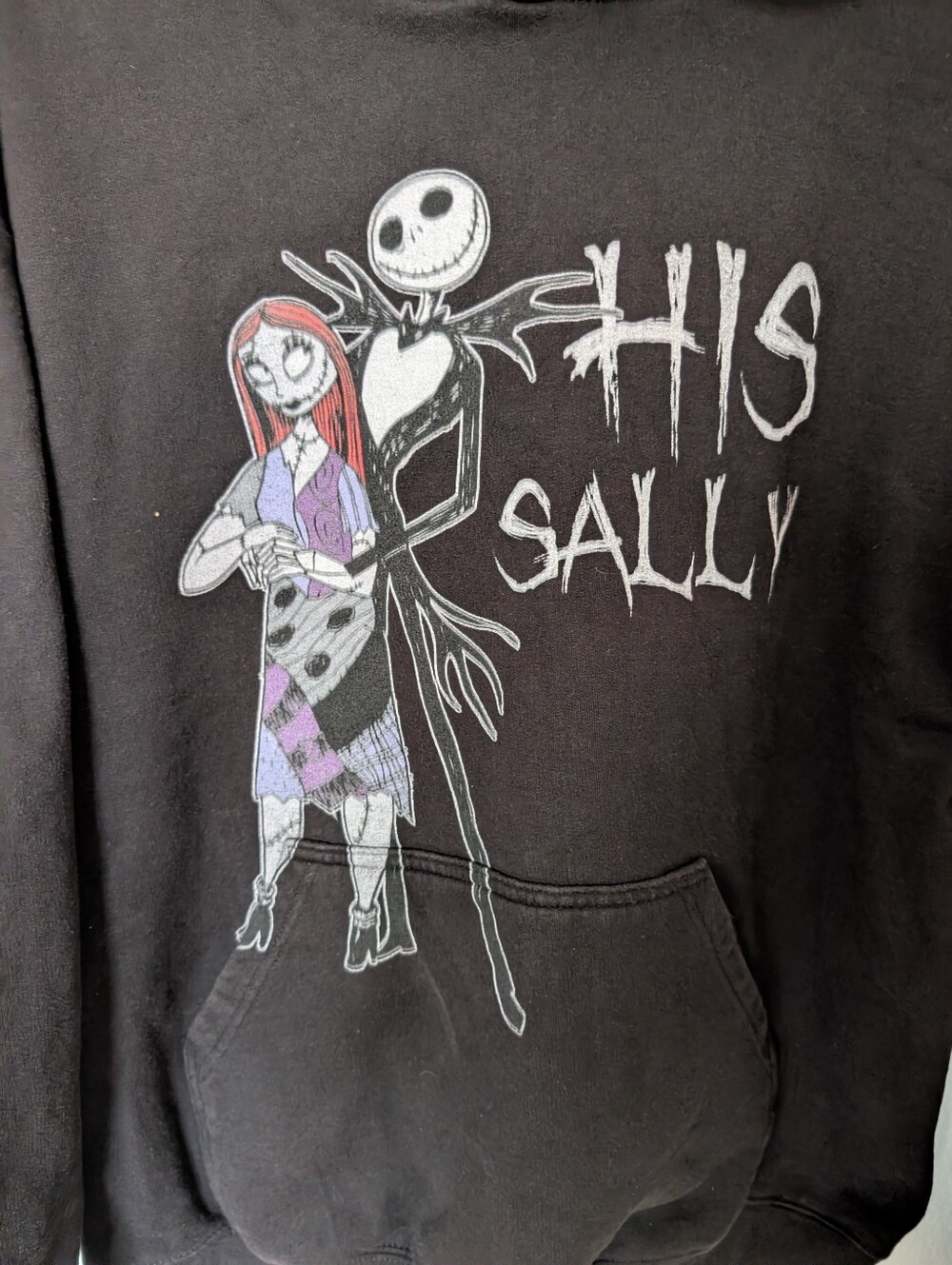 Disney The Nightmare Before Christmas Black Hoodie with Purple and Red Accents